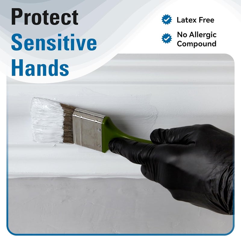 Swift Lite Disposable Nitrile Gloves Black, Food Safe Rubber Gloves Latex-Free Powder-Free for Cooking Food Prep Kitchen Clean - Image 5